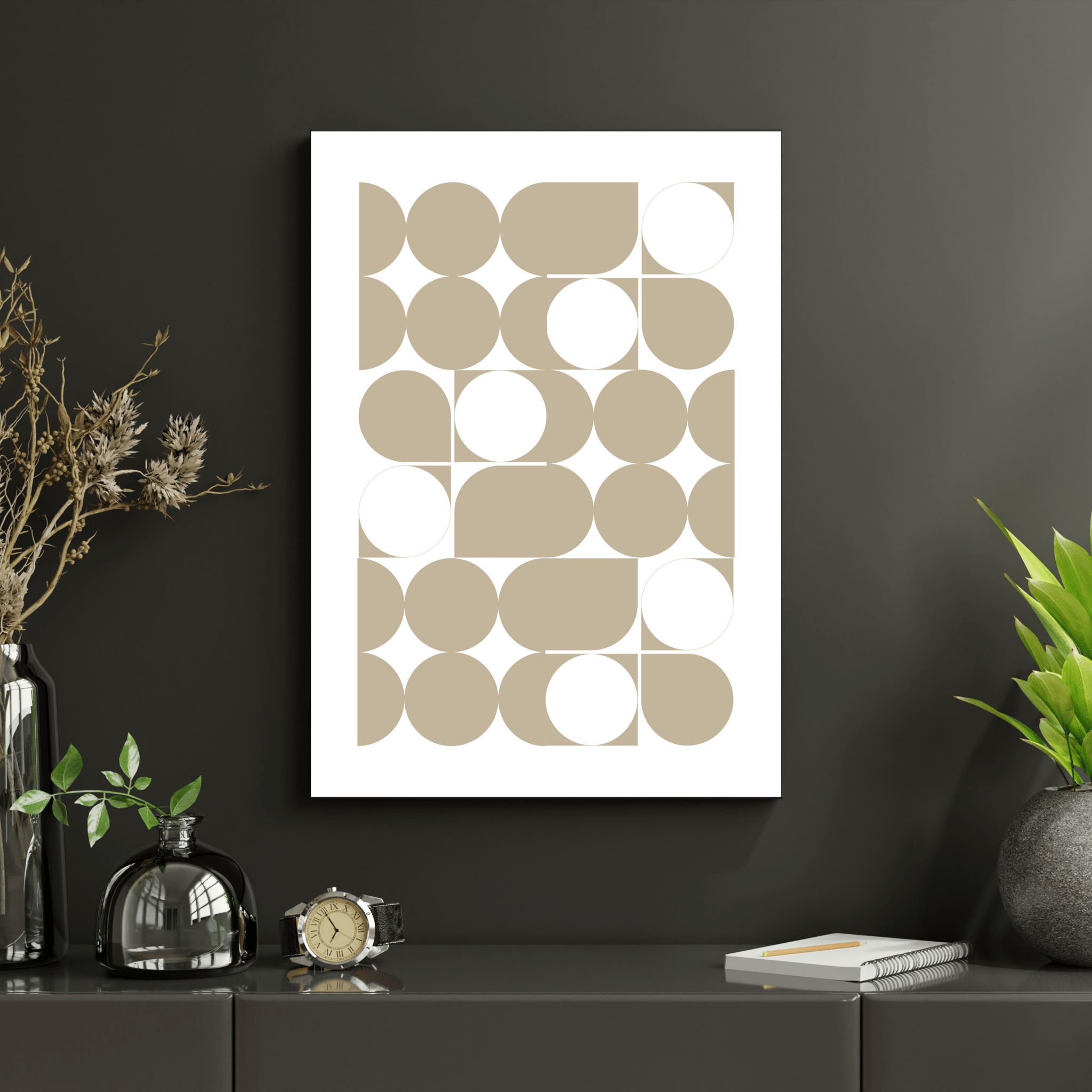 Boho Harmony – Abstract Geometric Wall Art - Arttivio™