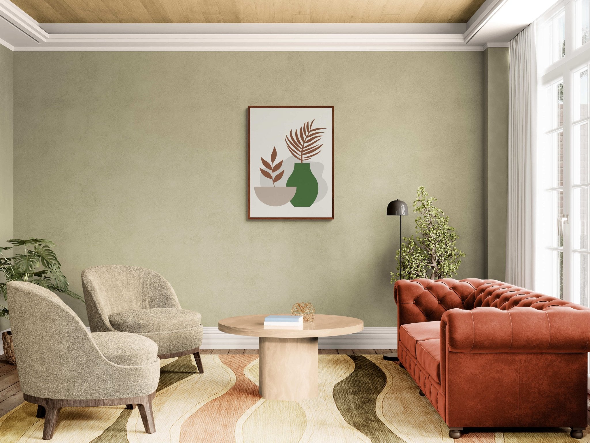 boho - vase - botanical - neutral - Arttivio™