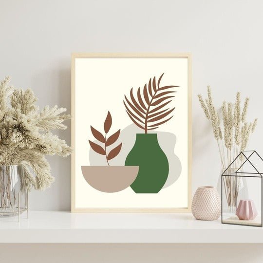 boho - vase - botanical - neutral - Arttivio™