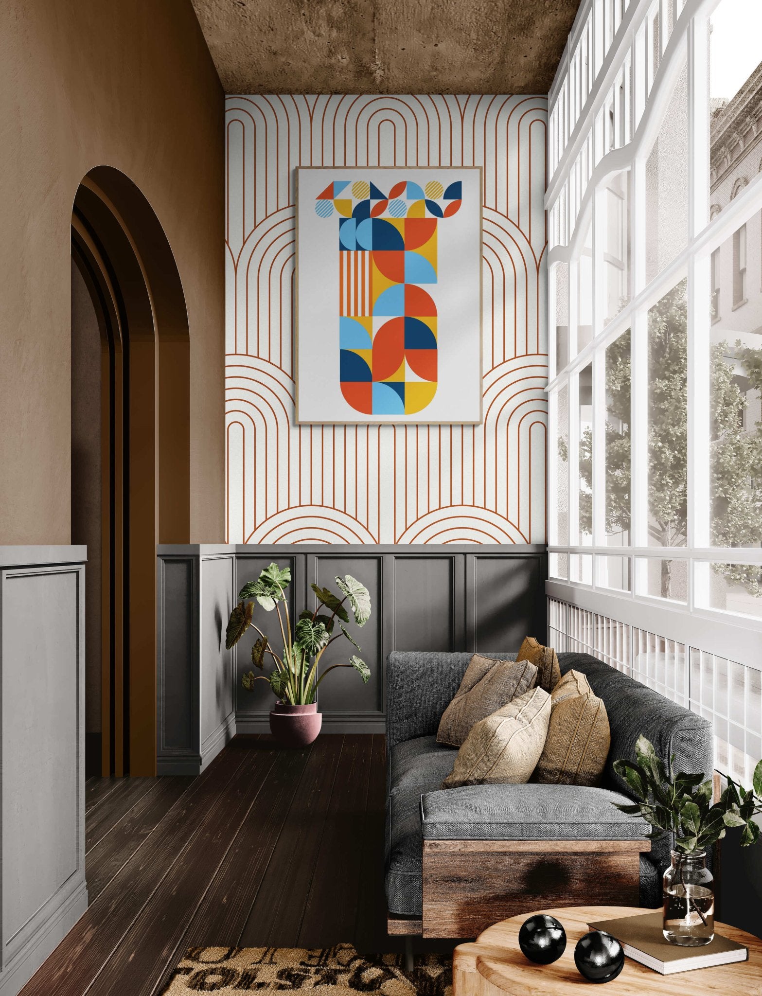 Geometric Bloom: Textile Inspired Form - Arttivio™