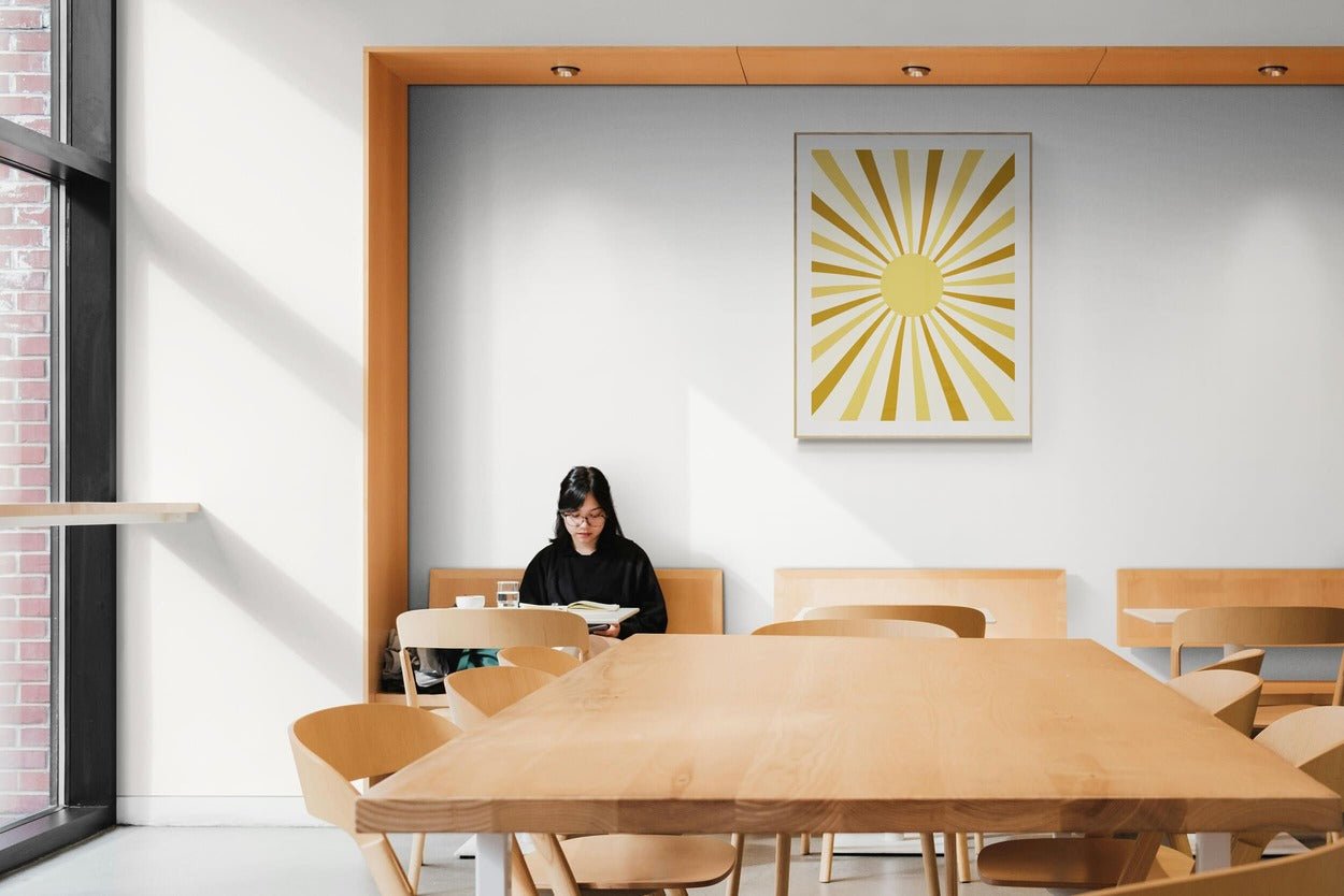 golden - retro - sunburst - wall - art - Arttivio™
