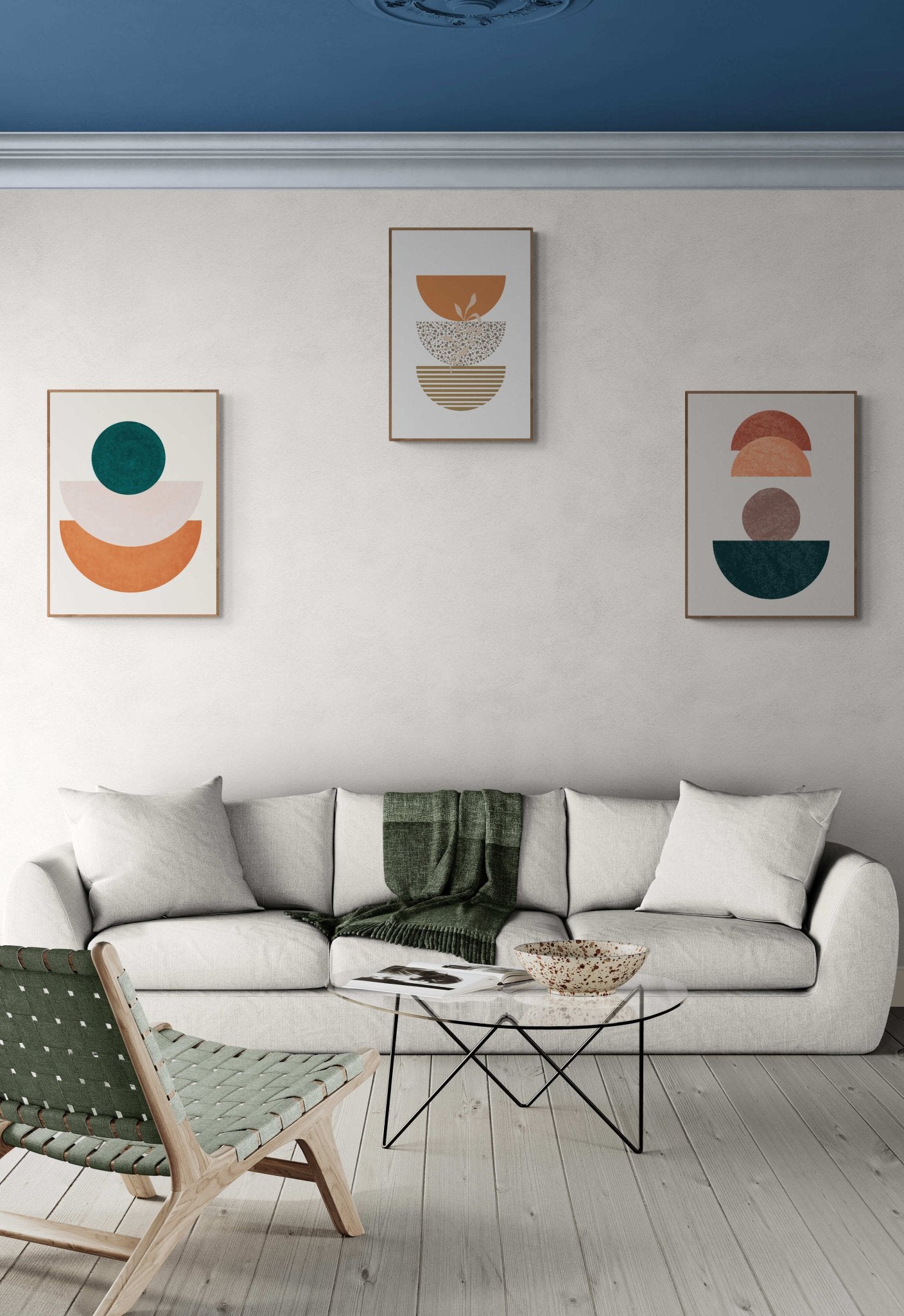 Layered Bowls: Rustic Line Study - Arttivio™