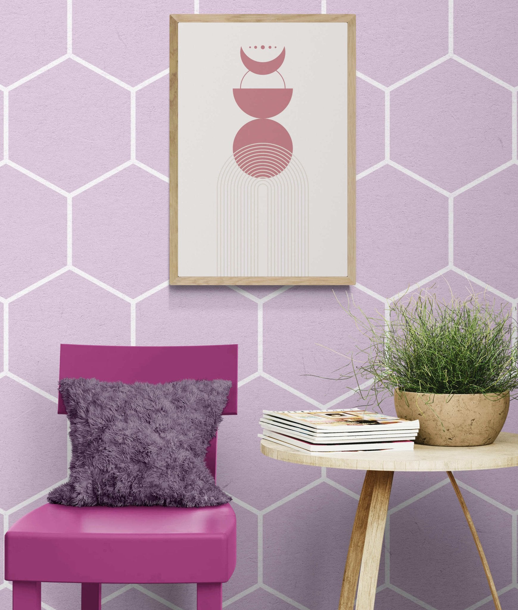 Lunar Arches: Minimal Boho Calm - Arttivio™