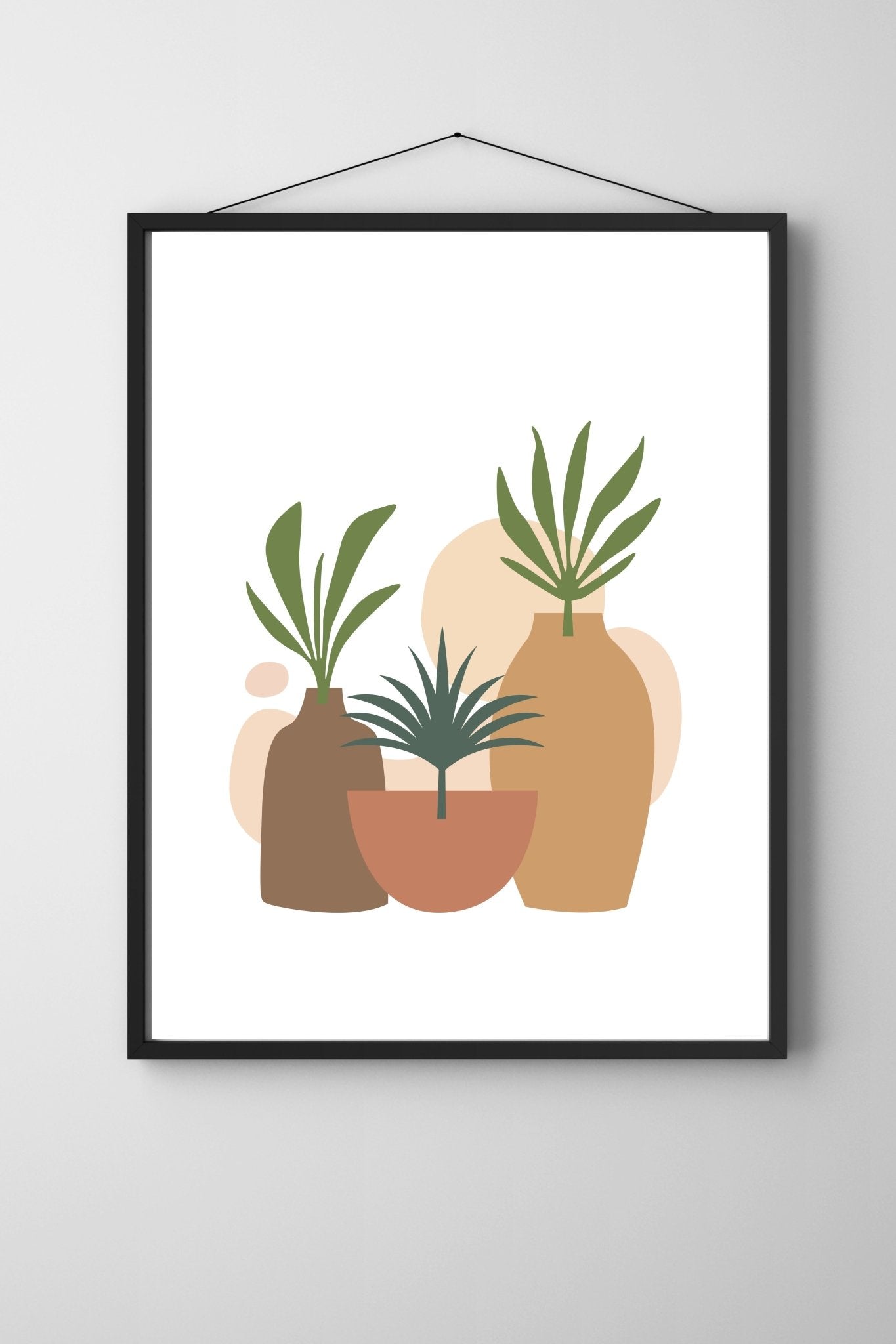 Potted Greens: Minimal Boho Still - Arttivio™