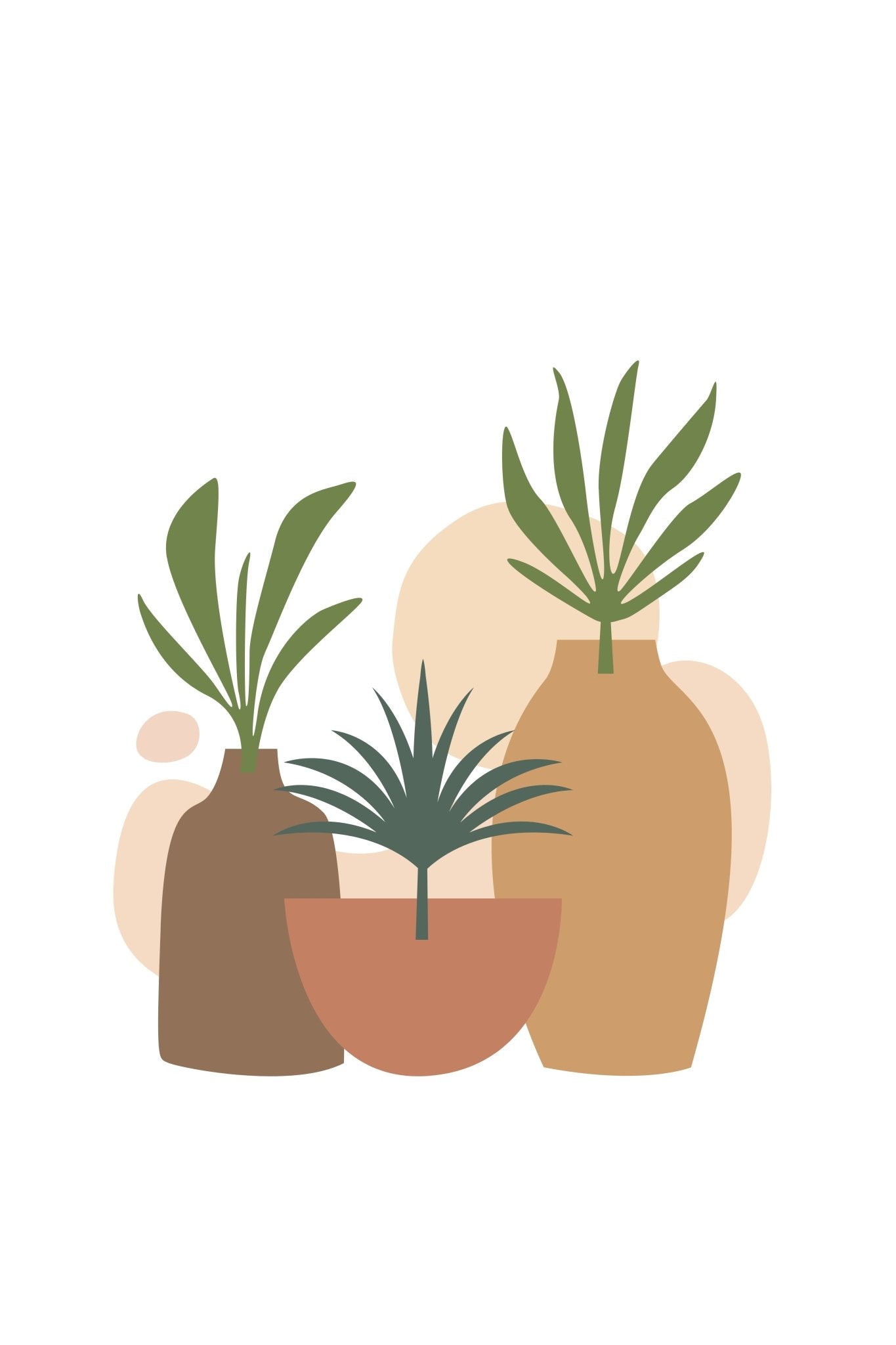 Potted Greens: Minimal Boho Still - Arttivio™