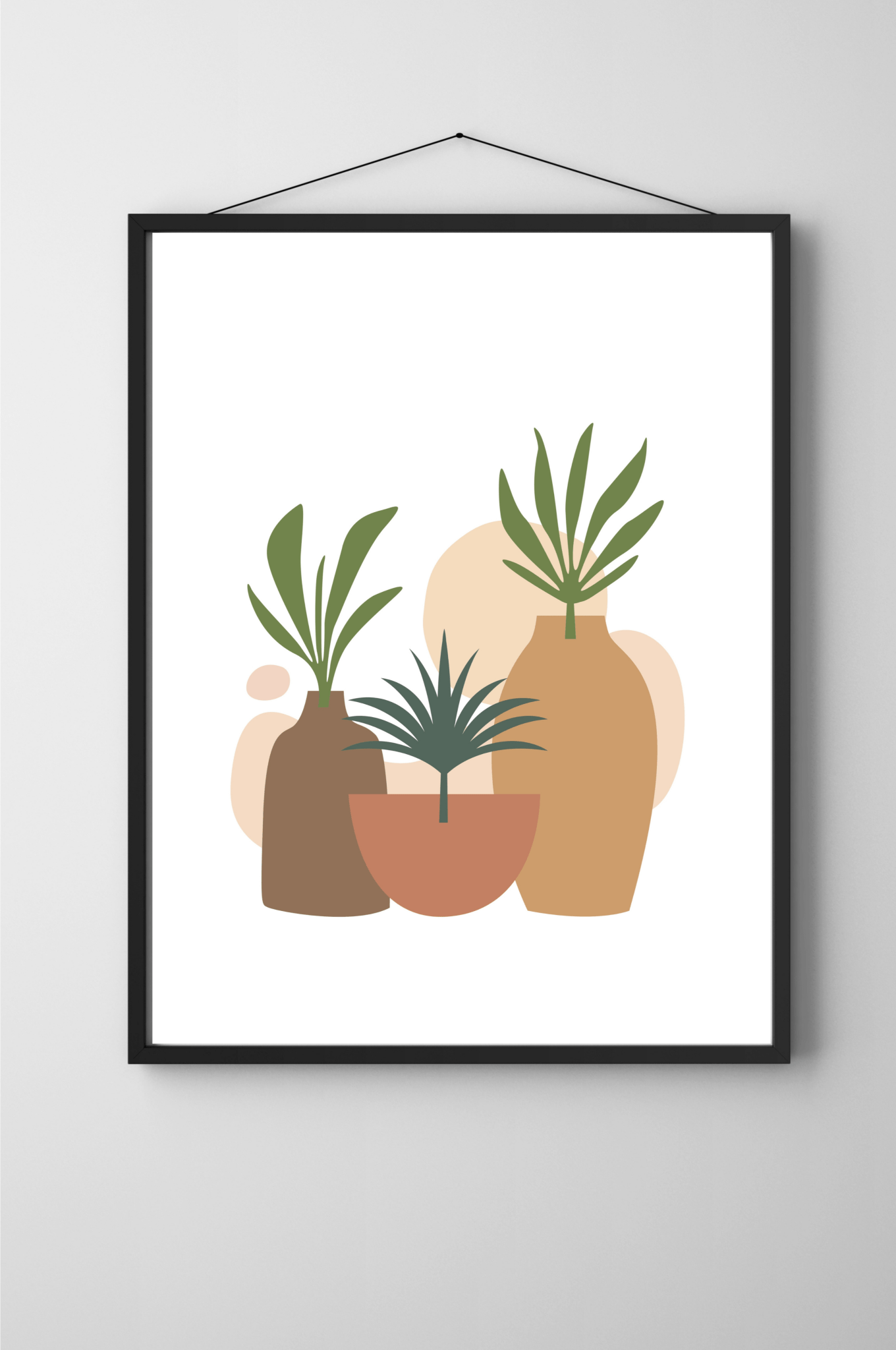 Potted Greens: Minimal Boho Still - Arttivio™
