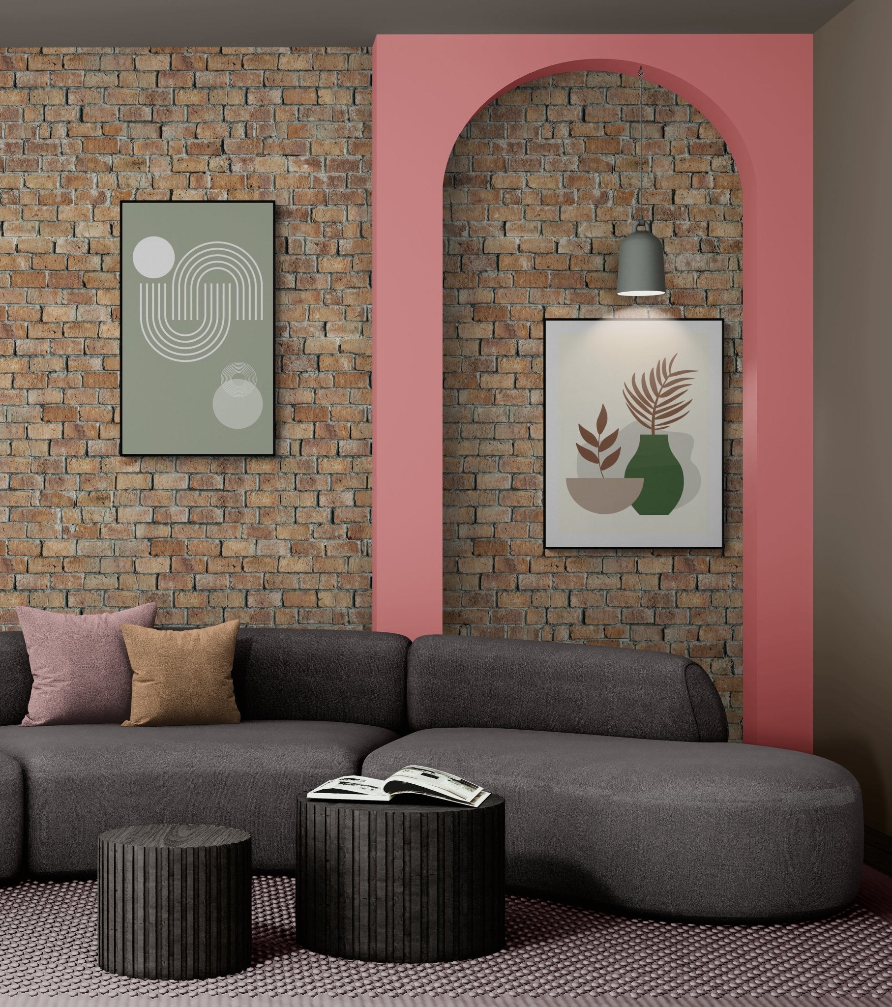Serenity Curve – Neutral Boho Wall Art Print - Arttivio™