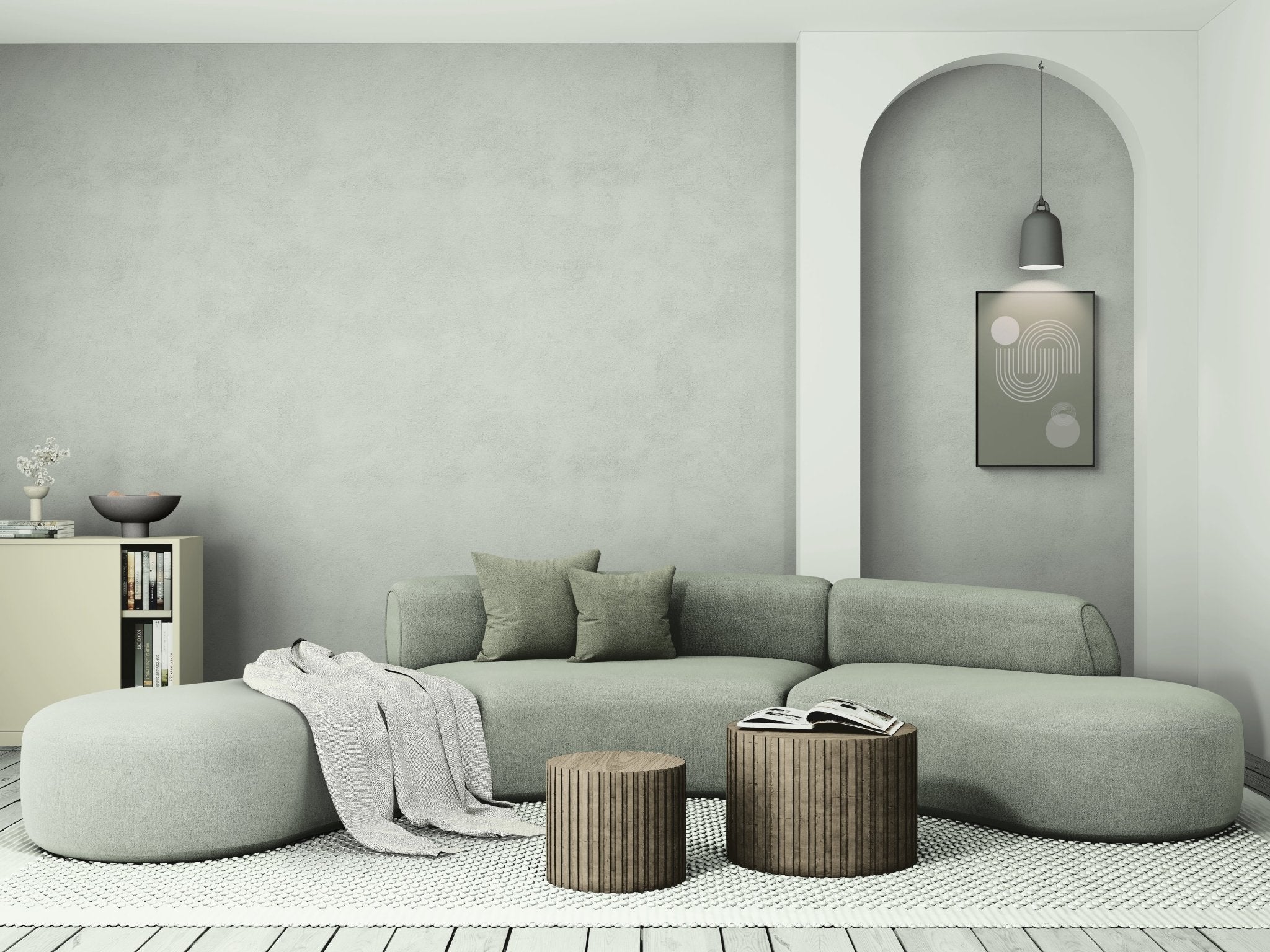 Serenity Curve – Neutral Boho Wall Art Print - Arttivio™