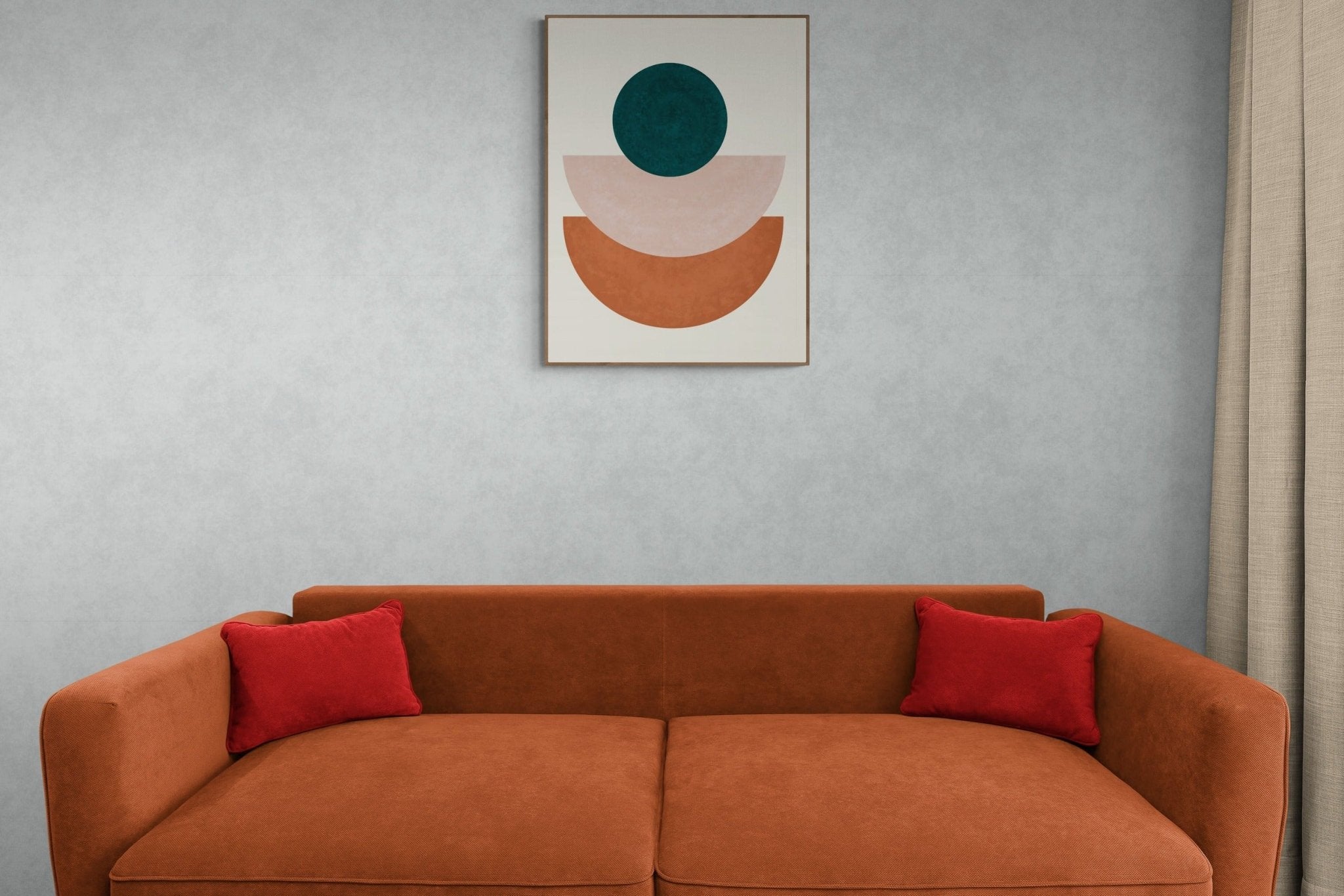 teal - blush - terracotta - geometric - boho - Arttivio™
